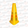 SEÑAL DE PRECAUCION EN FORMA DE CONO TRIPLE PARA PISO HUMEDO WINCO WCS-27T 27